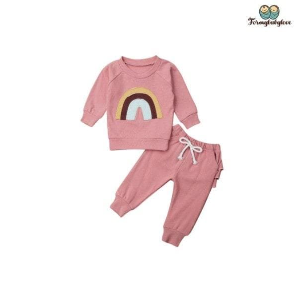 Pyjama bébé fille arc-en-ciel (Du 3 mois au 12 mois)