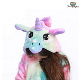 Pyjama licorne enfant rayé