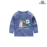 Pull rigolo pour bébé bleu