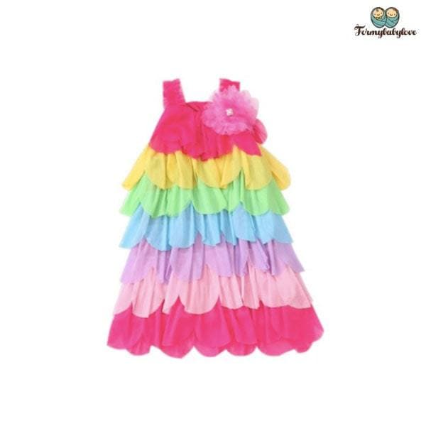 robe fille multicolore